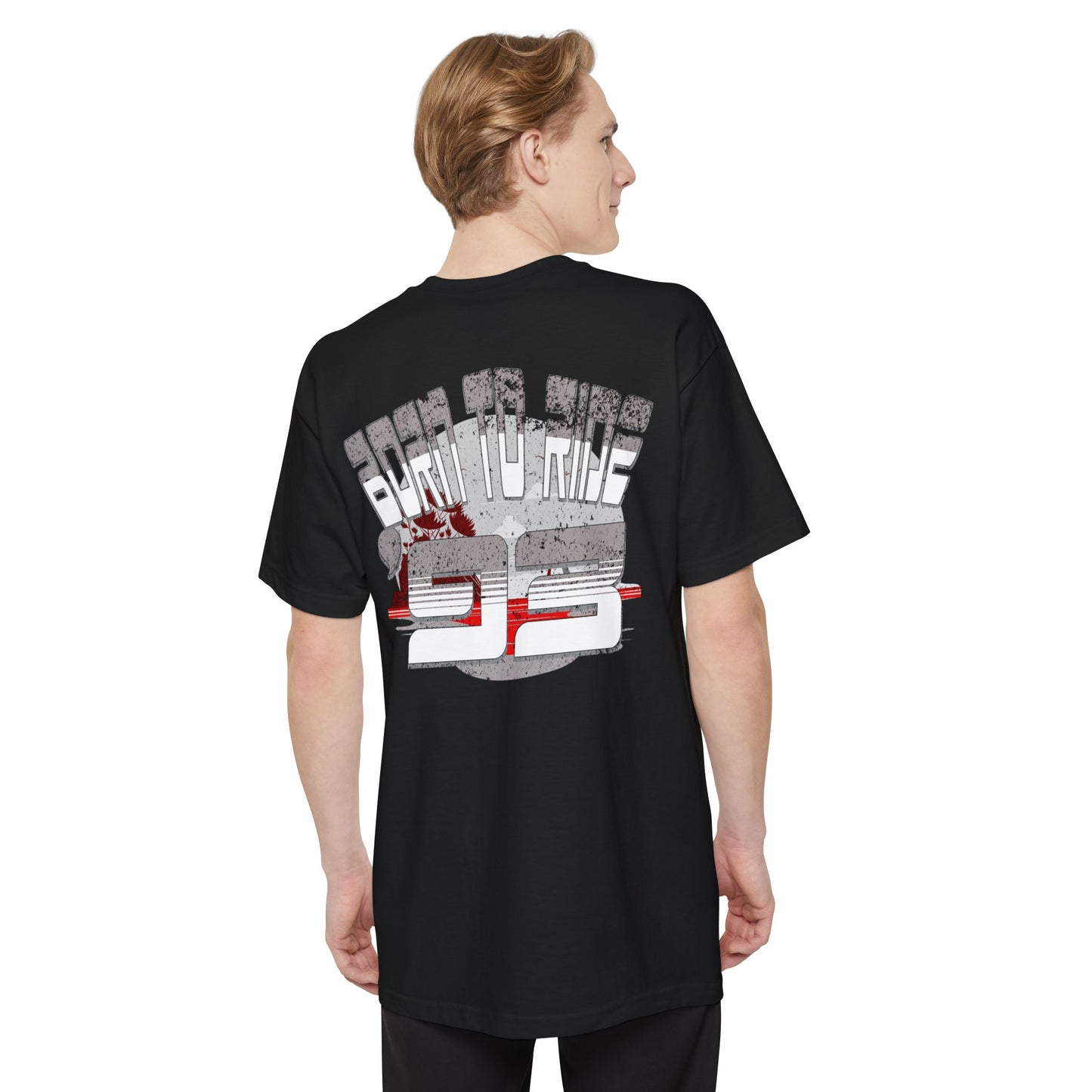 Born to Ride '93 in Monochrome Unisex T-Shirt - Cool Graphic Tee, Casual Wear, Gift for Bikers, Motorcycle Apparel, Everyday Comfort