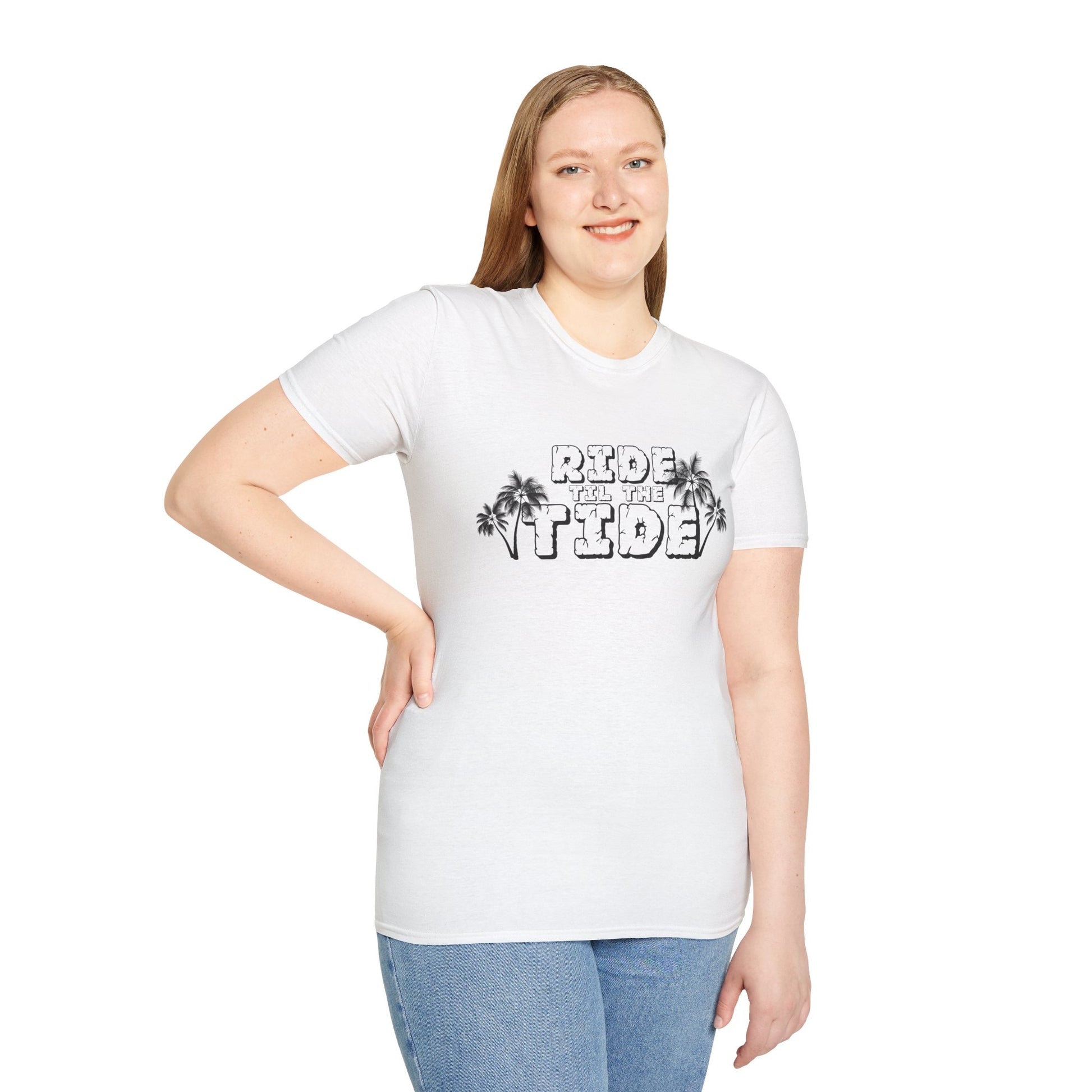 Ride Til the Tide Unisex T-Shirt – Beach Lover Gift, Summer Vibes, Casual Wear, Vacation Essentials, Surf Style Clothing - GritPalm Collective