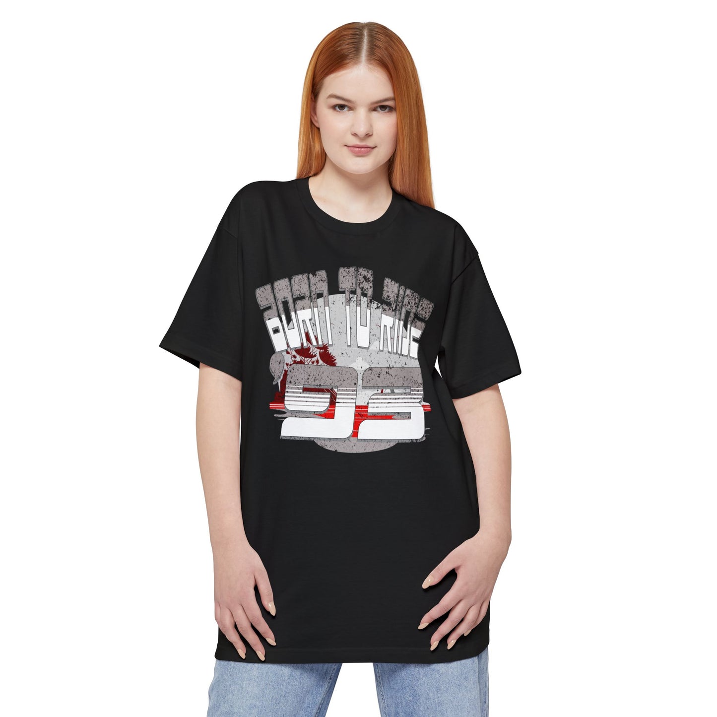 Born to Ride '93 in Monochrome Unisex T-Shirt - Cool Graphic Tee, Casual Wear, Gift for Bikers, Motorcycle Apparel, Everyday Comfort