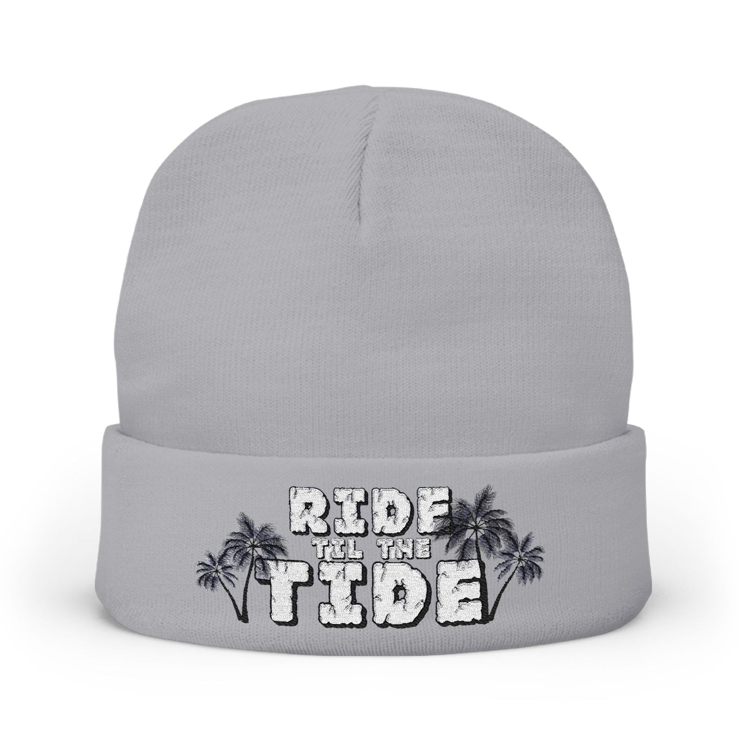 Ride the Tide Cozy Knit Beanie, Winter Accessory, Beach Vibes, Gift for Surfers, Casual Style - GritPalm Collective