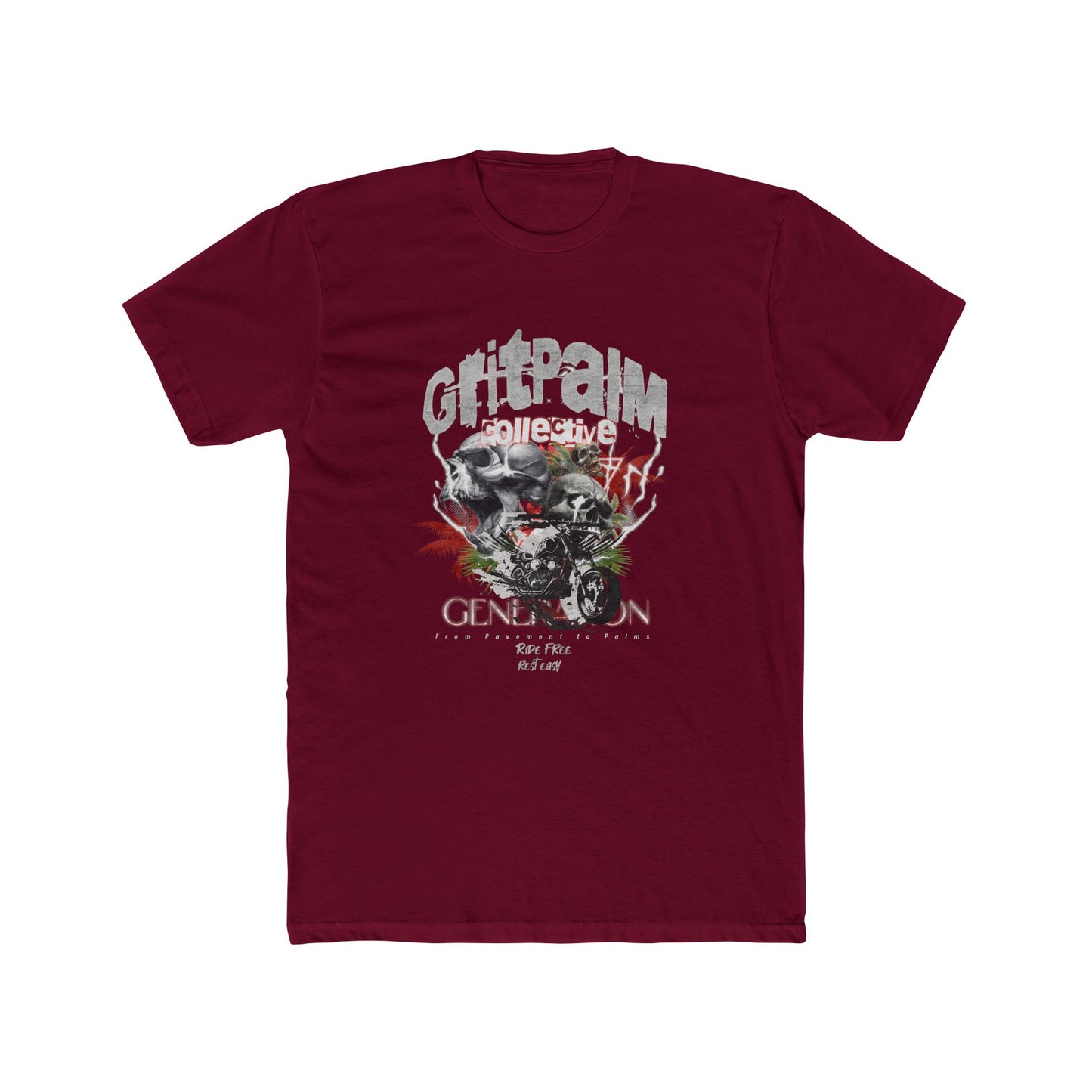 Grit Palm Generation Tee - Unisex Cotton Crew, Casual Wear, Biker T-Shirt, Gift for Him, Everyday Style - GritPalm Collective