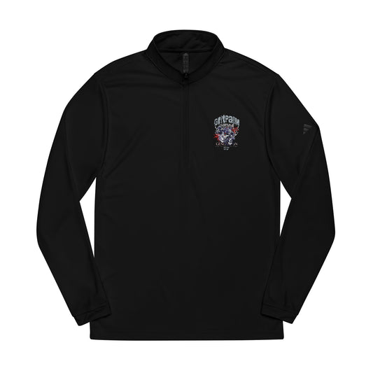 GritPalm Collective adidas® Quarter-Zip Pullover with Embroidery - Stylish Sportswear for Active Lifestyles, Perfect for Gifts, Fitness, and Casual Wear - GritPalm Collective