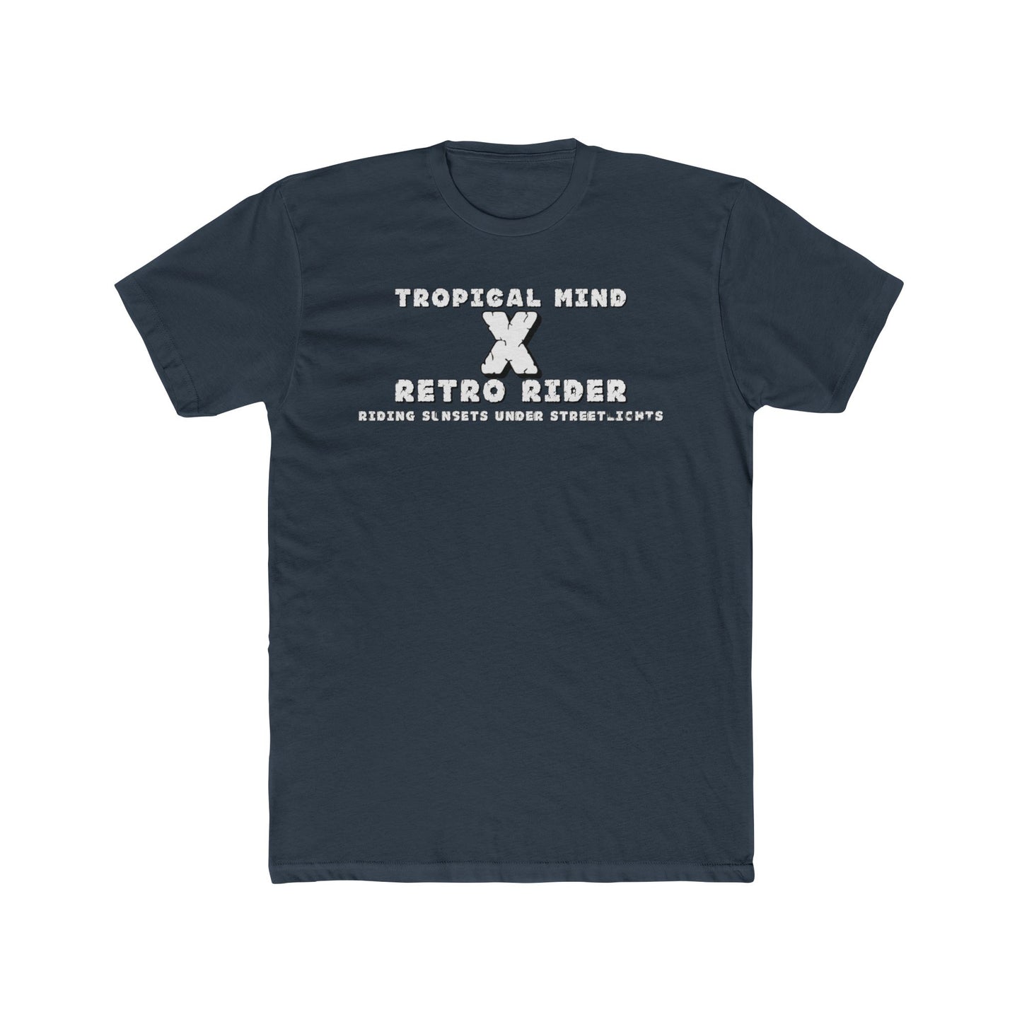 Retro X Tropical Unisex Cotton Crew Tee - Vintage Summer Vibe, Perfect for Vacation, Gift for Beach Lovers, Casual Wear, Graphic Tee - GritPalm Collective