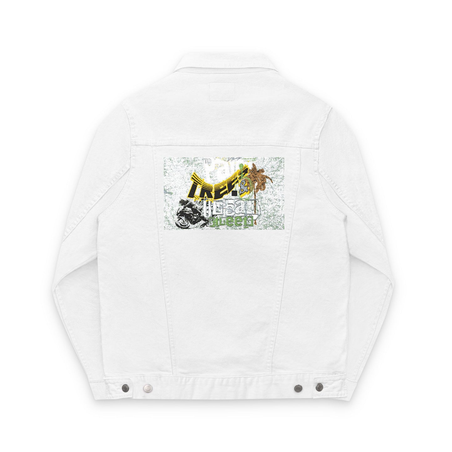 Stylish Unisex Denim Jacket with Unique Embroidery, Casual Wear, Street Style, Gift for Birthdays, Relaxed Fit, Trendy Outerwear - GritPalm Collective