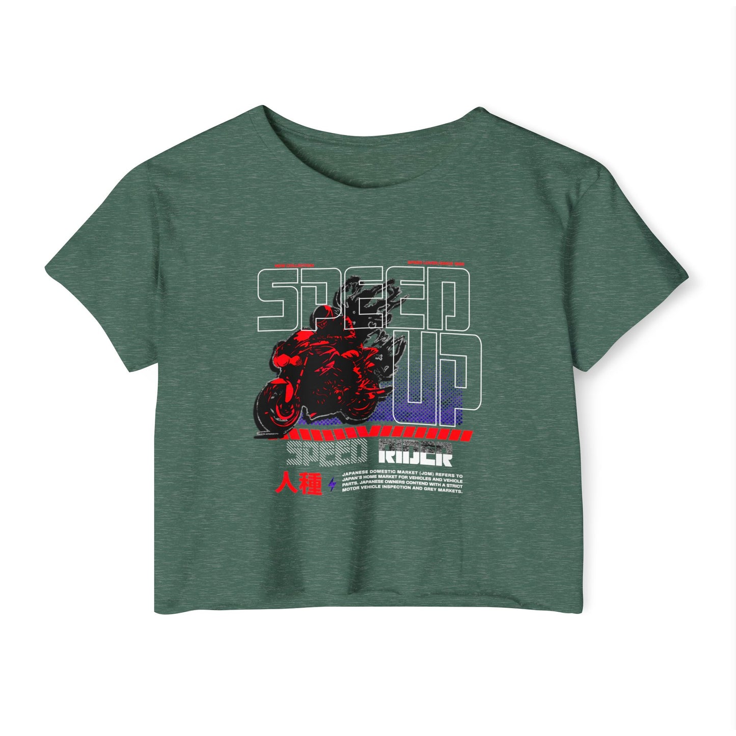 Speed Up Crop Top - Perfect for Concerts, Events, Biker Rallies, Summer Outings, and Casual Wear - GritPalm Collective