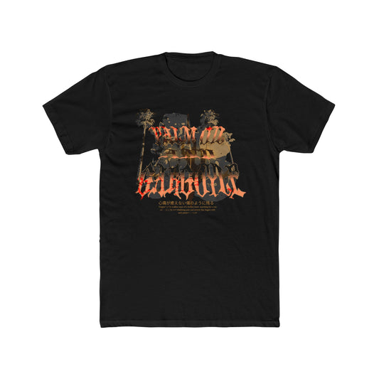 Palm Oil and Gargoyle Graphic Crew Tee - Casual, Unisex Fit, Perfect for Everyday Wear, Summer Outings, Concerts, and Festivals - GritPalm Collective