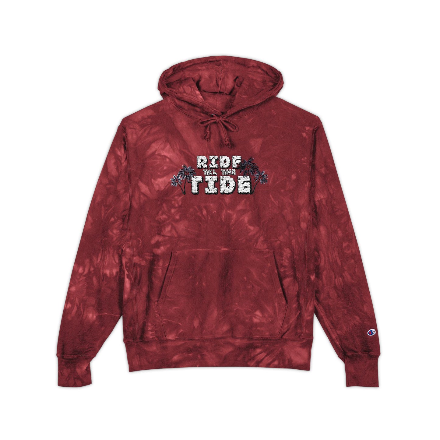 Ride Til the Tide Unisex Champion Tie-Dye Hoodie - Cool Casual Wear, Perfect Gift for Beach Lovers, Summer Vibes, Trendy Apparel, Unique [...] - GritPalm Collective