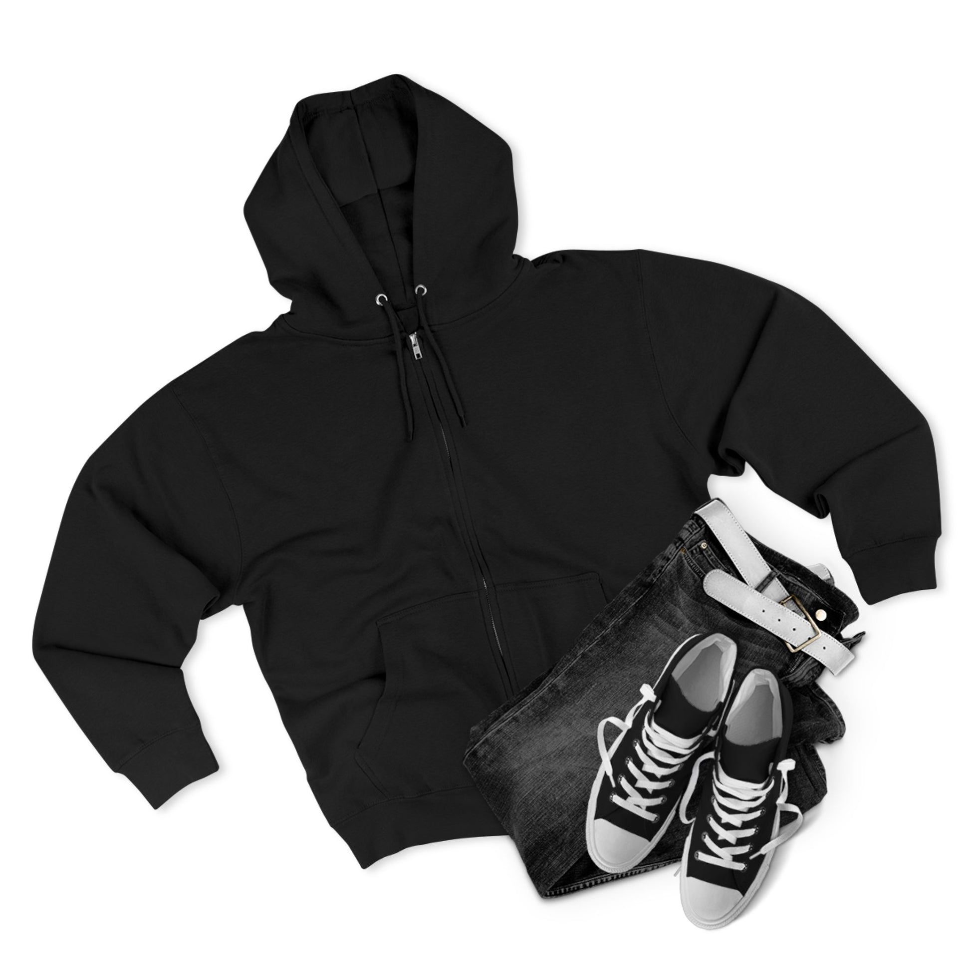 GritPalm Collective Graphic Zip Hoodie, Casual Streetwear, Unisex Sweatshirt, Trendy Graphic Apparel, Perfect Gift for Teens, Fall Fashion - GritPalm Collective