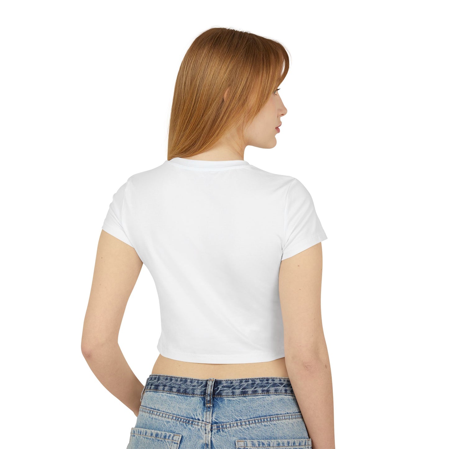 Ride the Tide Women's Baby Tee - Casual Summer Shirt, Beach Vibes Tee, Gift for Surf Lovers, Vacation Essentials, Trendy Cropped Top - GritPalm Collective