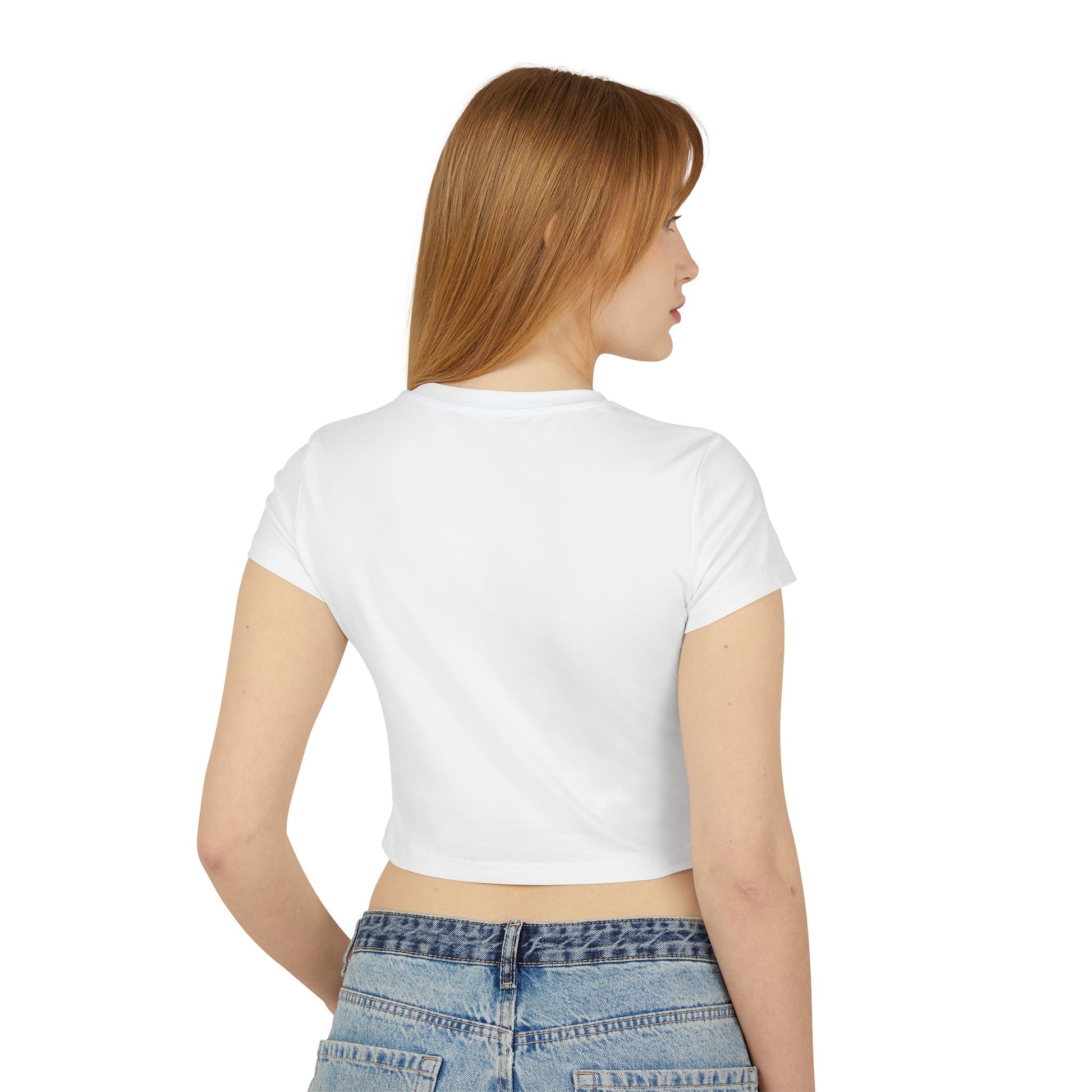 Ride the Tide Women's Baby Tee - Casual Summer Shirt, Beach Vibes Tee, Gift for Surf Lovers, Vacation Essentials, Trendy Cropped Top - GritPalm Collective