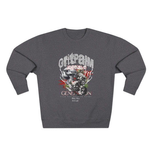 GritPalm Collective Unisex Crewneck Sweatshirt | Retro Streetwear, Gift for Him/Her, Trendy Outfit, Music Festival Apparel, Vintage Graphic Clothing - GritPalm Collective