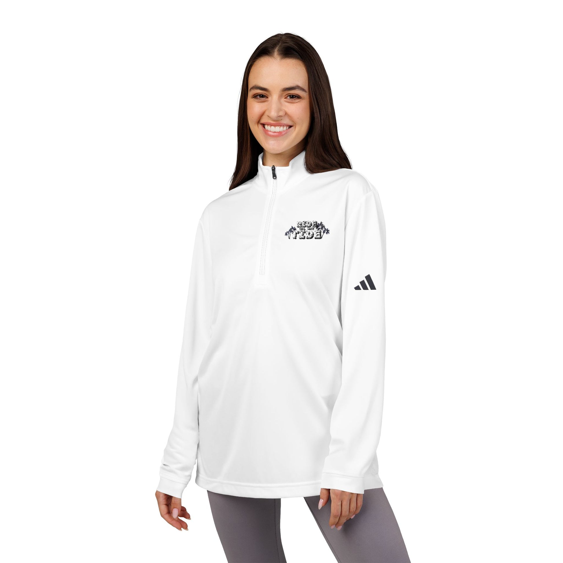 Adidas® Ride Til the Tide Quarter-Zip Pullover - Stylish Athletic Layer for Active Lifestyles, Gift for Sports Enthusiasts, Perfect for Fall/Winter - GritPalm Collective