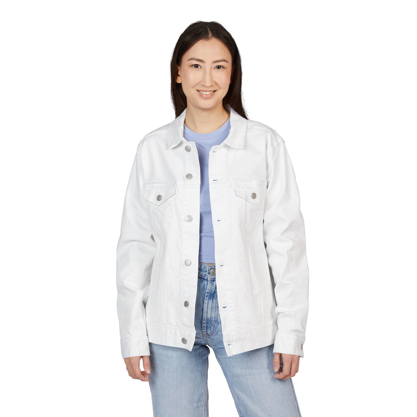 Cool Embroidered Unisex Denim Jacket, Trendy Jacket, Casual Wear, Gift for Her, Spring Fashion, Vintage Style - GritPalm Collective