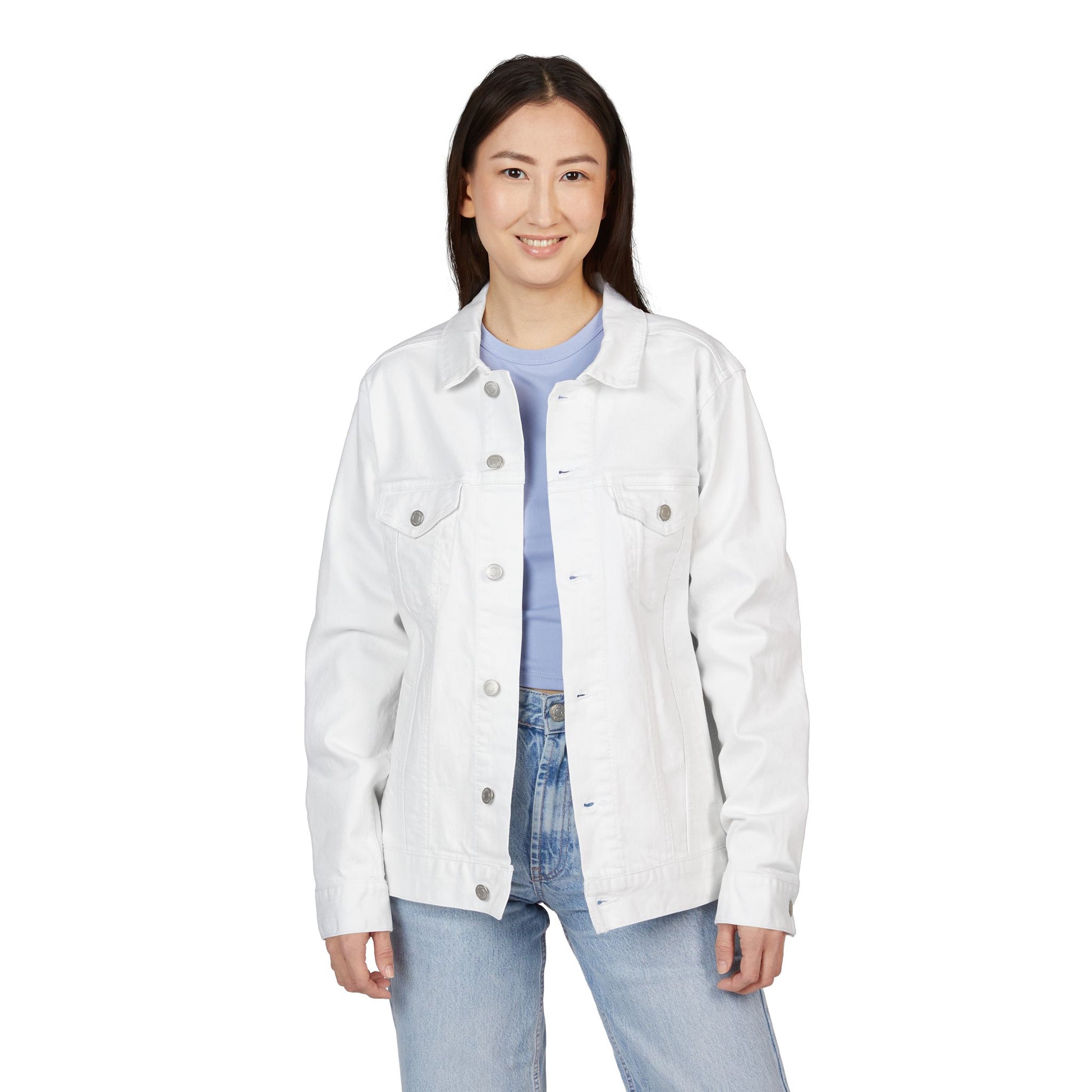 Cool Embroidered Unisex Denim Jacket, Trendy Jacket, Casual Wear, Gift for Her, Spring Fashion, Vintage Style - GritPalm Collective